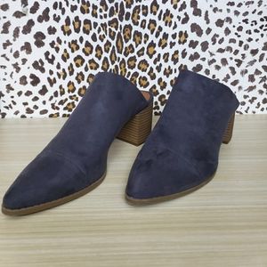 Suede Mules